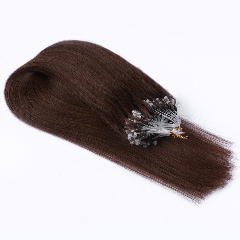 Wholesale Micre Loop / Micro Ring Beads Virgin Remy Hair Extensions Straight Micro Ring Loop Hair